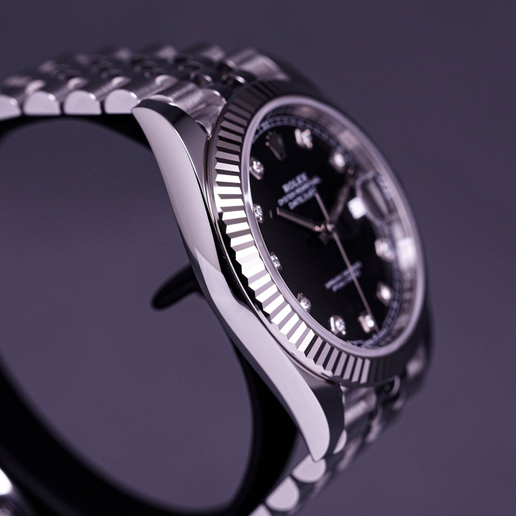 DATEJUST 41MM FLUTED JUBILEE BLACK DIAMOND DIAL (2022)