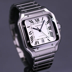 SANTOS DE CARTIER L WHITE DIAL (2023)