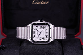 SANTOS LARGE STEEL WHITE DIAL (2022)