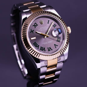 DATEJUST II TWOTONE YELLOWGOLD WIMBLEDON DIAL (2011)