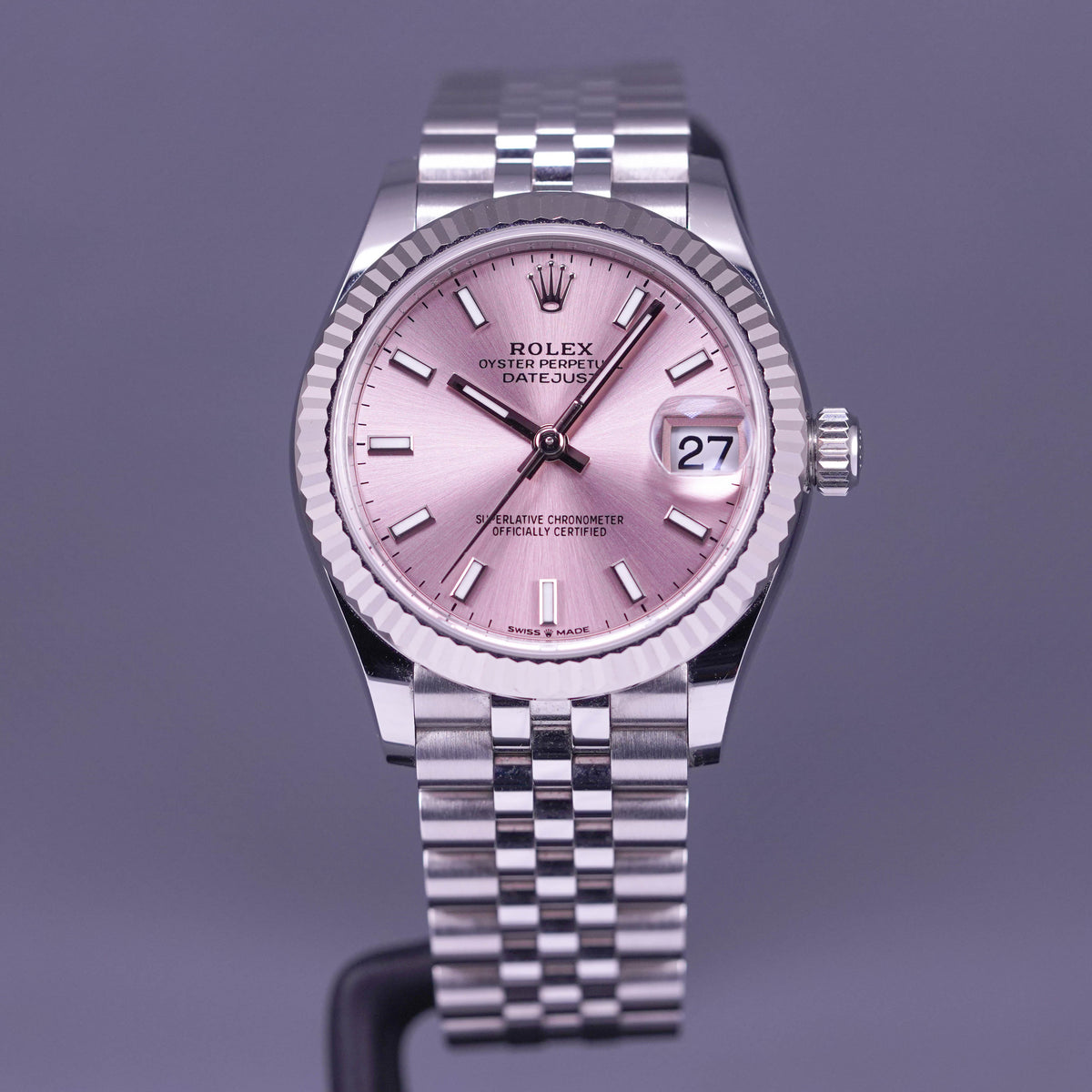 DATEJUST 31MM FLUTED JUBILEE PINK DIAL (2022)