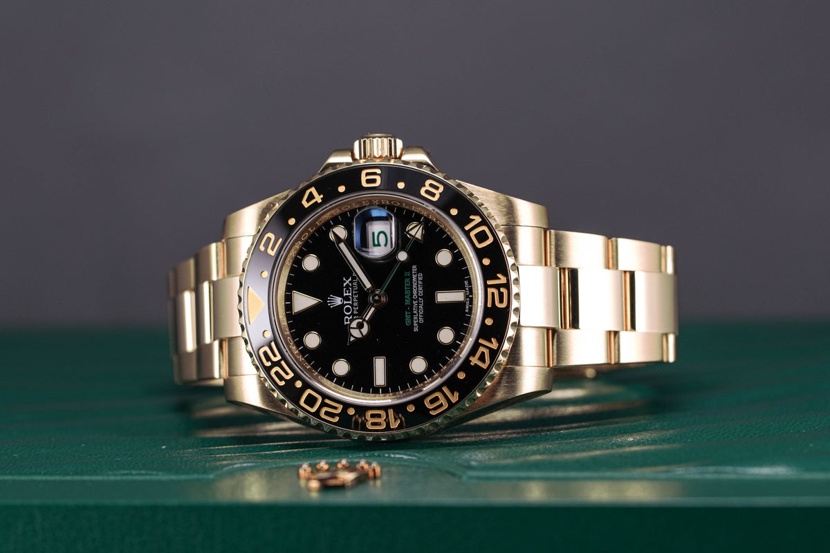 GMT MASTER-II YELLOWGOLD BLACK DIAL (2016)