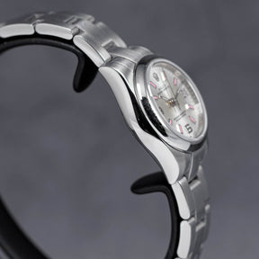 OYSTER PERPETUAL 26MM SILVER DIAL PINK INDEX (2010)