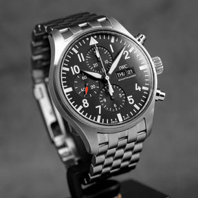 Harga IWC Pilot Chronograph Black
