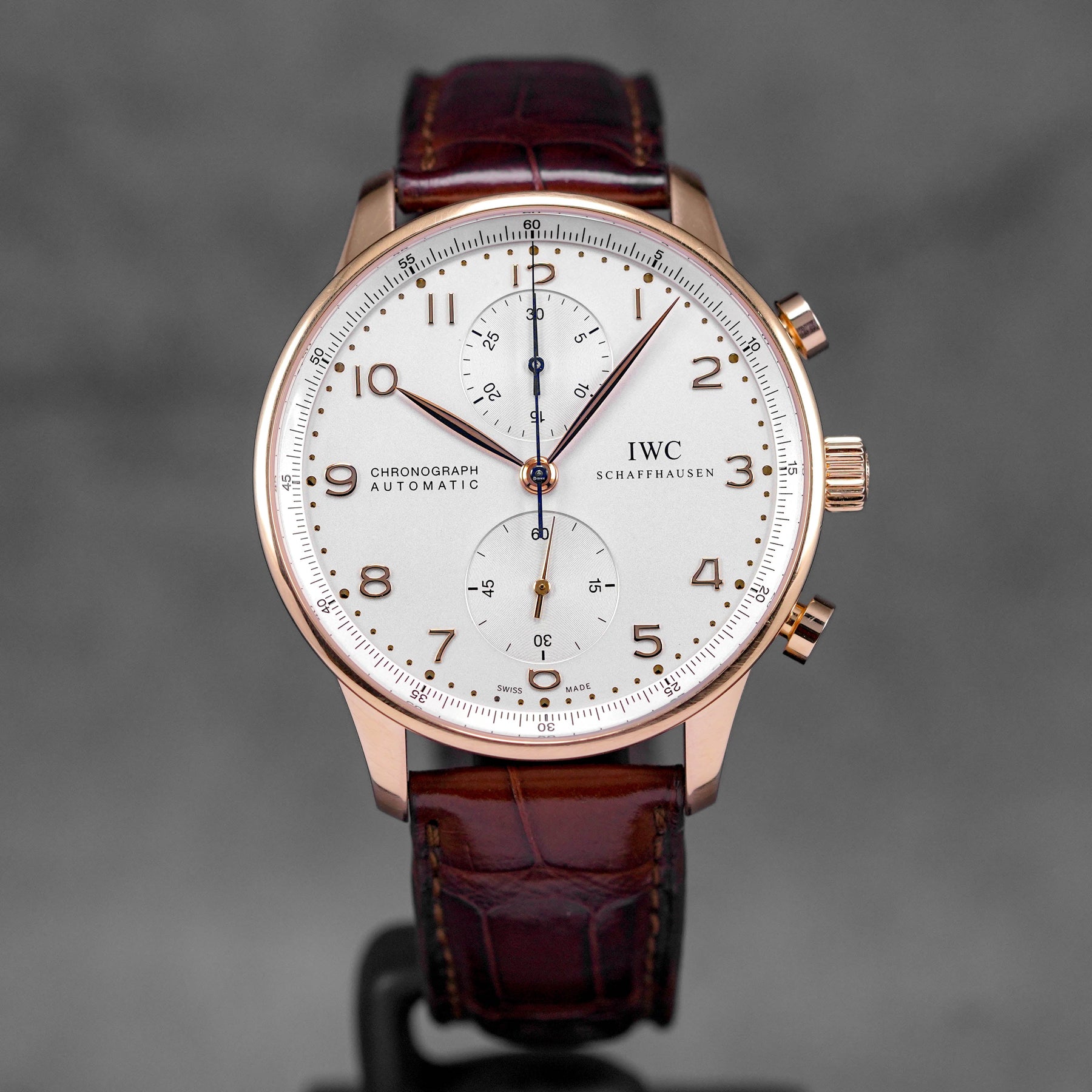 PORTUGIESER ROSEGOLD CHRONOGRAPH SILVER DIAL (WATCH ONLY)