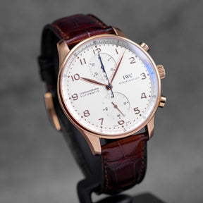 PORTUGIESER ROSEGOLD CHRONOGRAPH SILVER DIAL (WATCH ONLY)