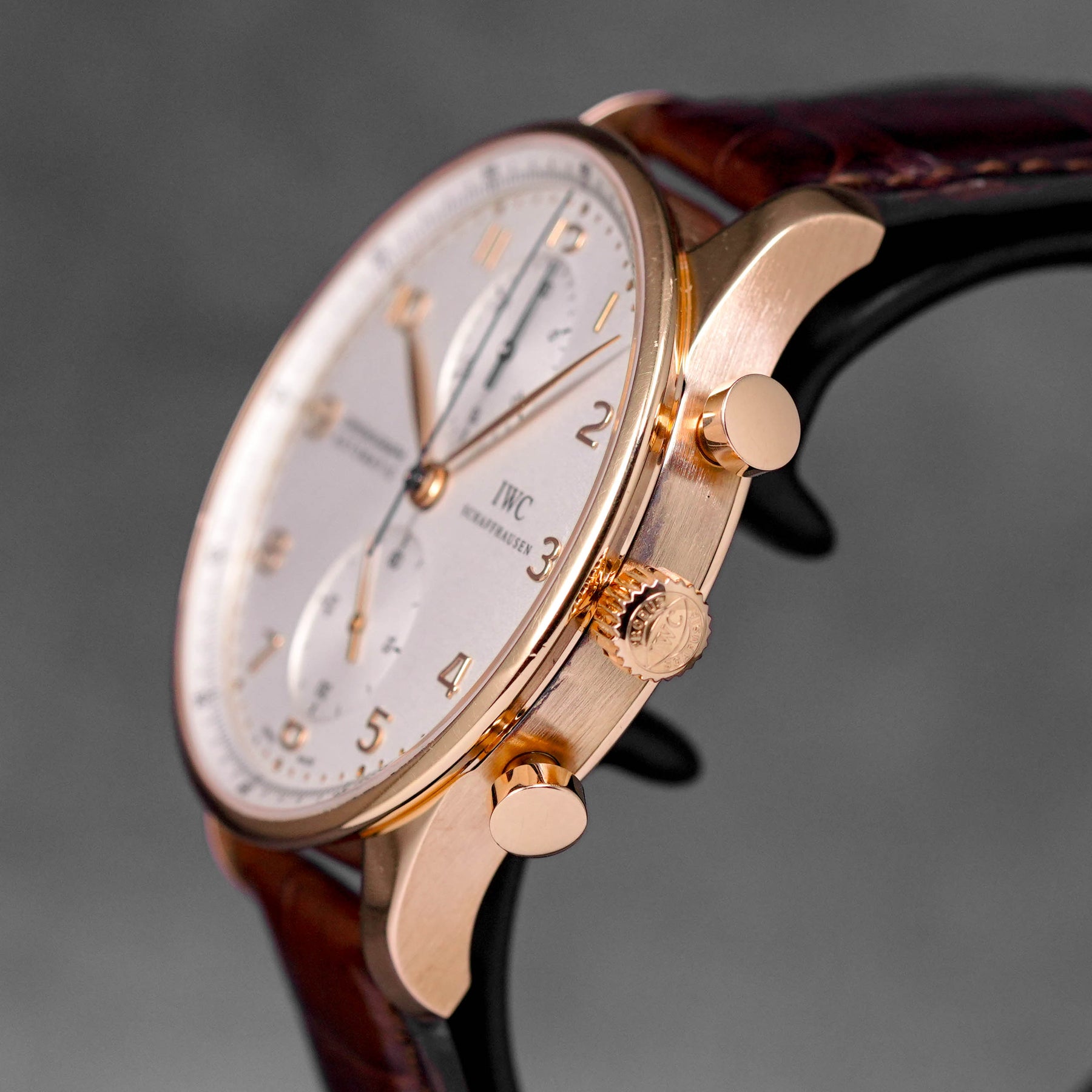 PORTUGIESER ROSEGOLD CHRONOGRAPH SILVER DIAL (WATCH ONLY)