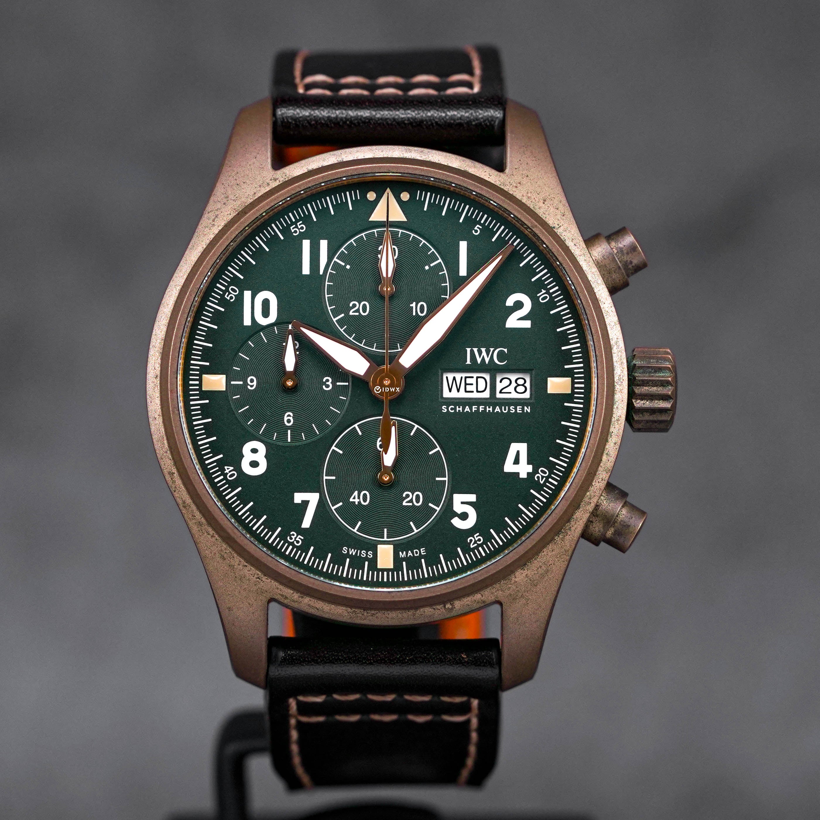 Iwc spitfire bronze on sale chronograph