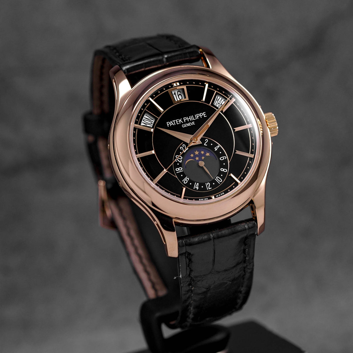 COMPLICATIONS 5205R ROSEGOLD ANNUAL CALENDAR MOONPHASE BLACK DIAL (2017)