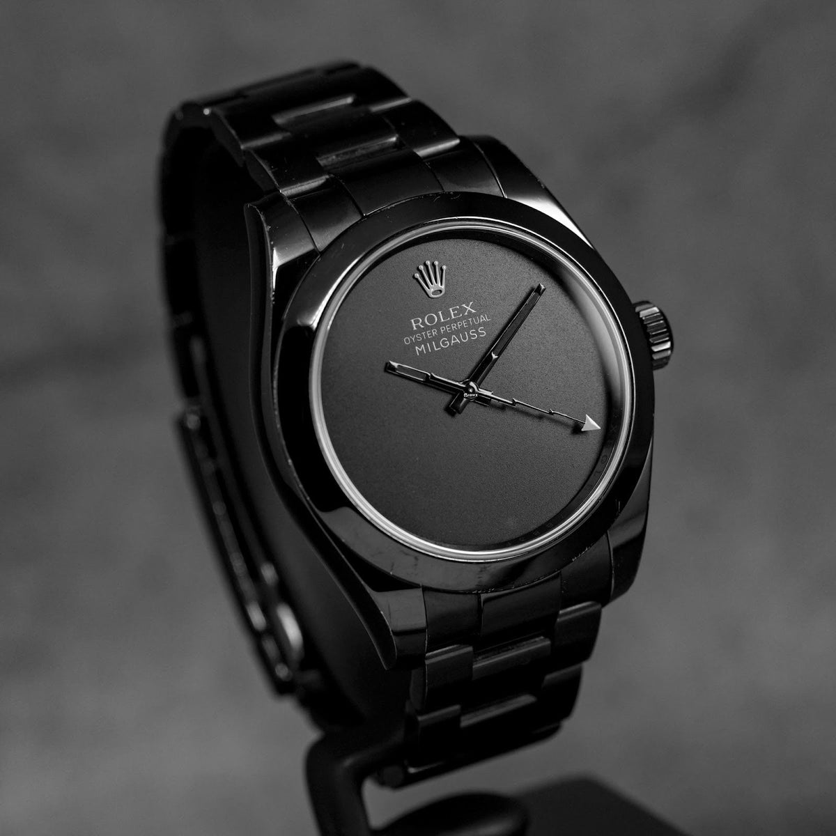 ROLEX CUSTOM MILGAUSS 'DARK KNIGHT' STEEL BLACK DLC (2020)