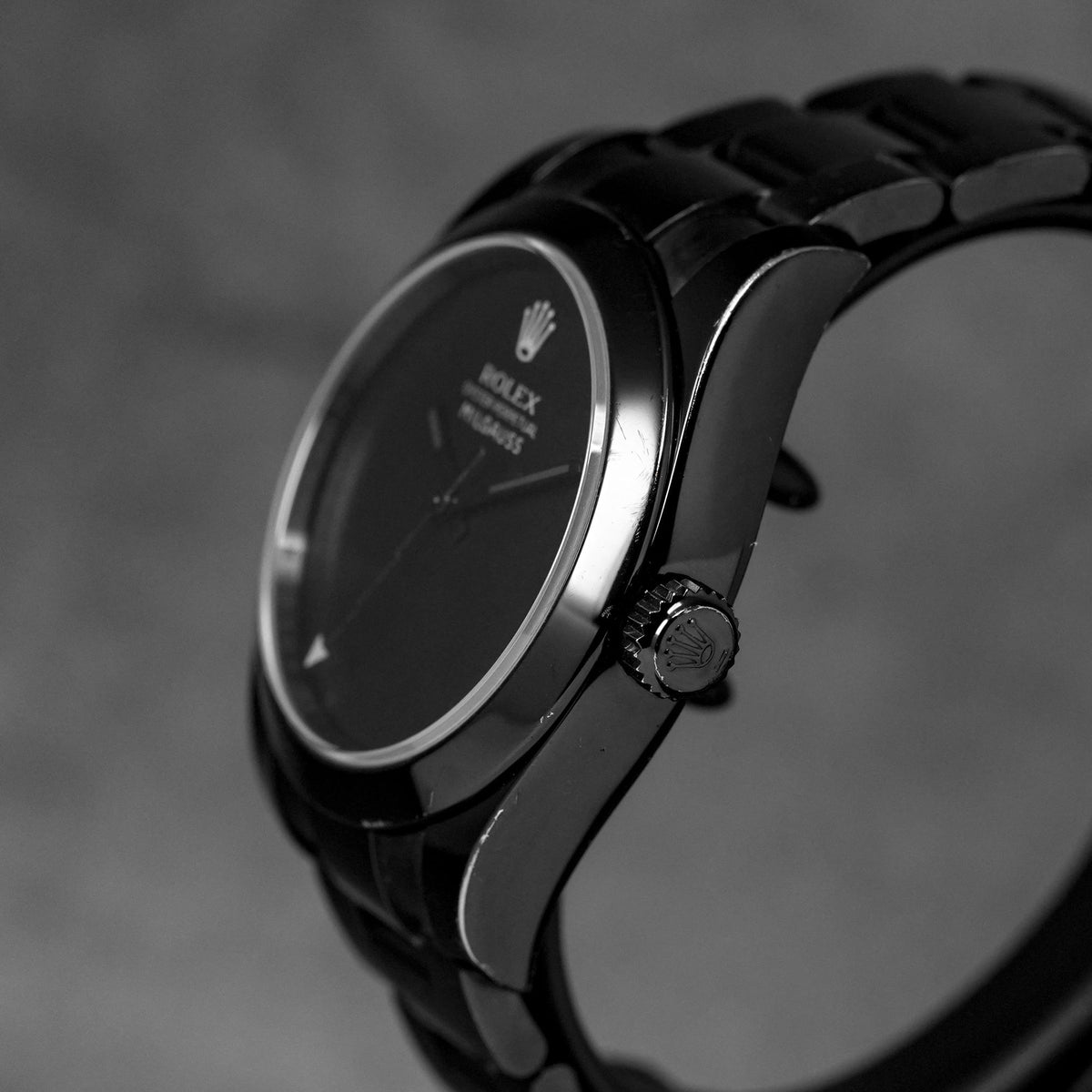 ROLEX CUSTOM MILGAUSS 'DARK KNIGHT' STEEL BLACK DLC (2020)