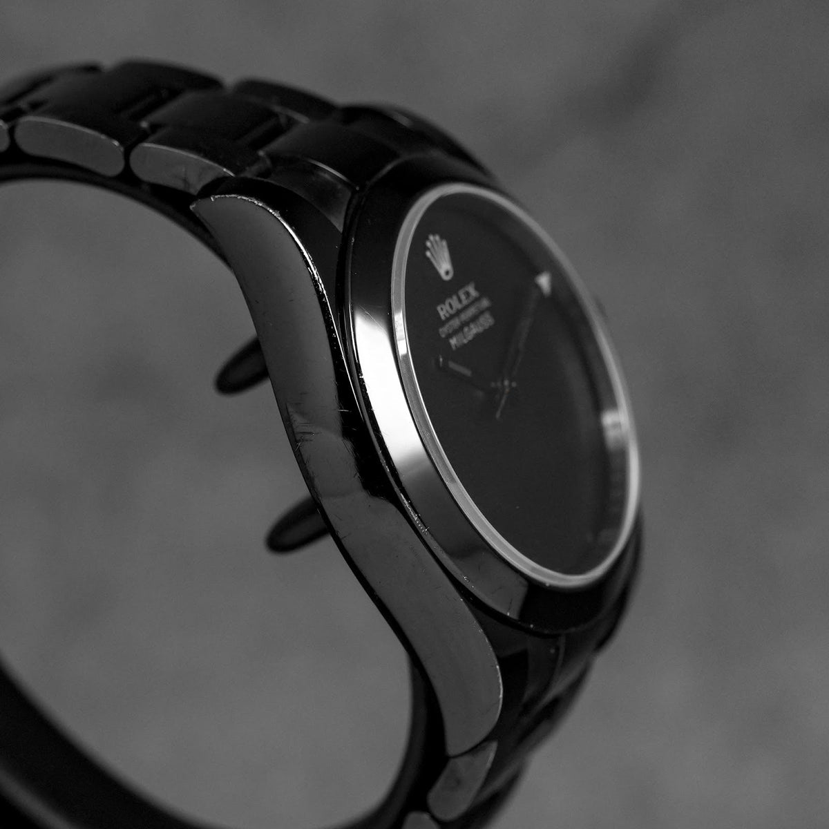 ROLEX CUSTOM MILGAUSS 'DARK KNIGHT' STEEL BLACK DLC (2020)