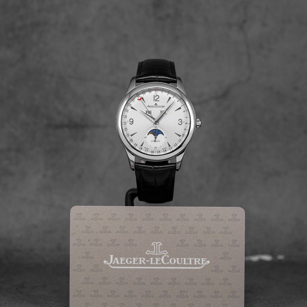 JAEGER LECOULTRE MASTER CONTROL CALENDAR MOONPHASE SILVER DIAL (2019)