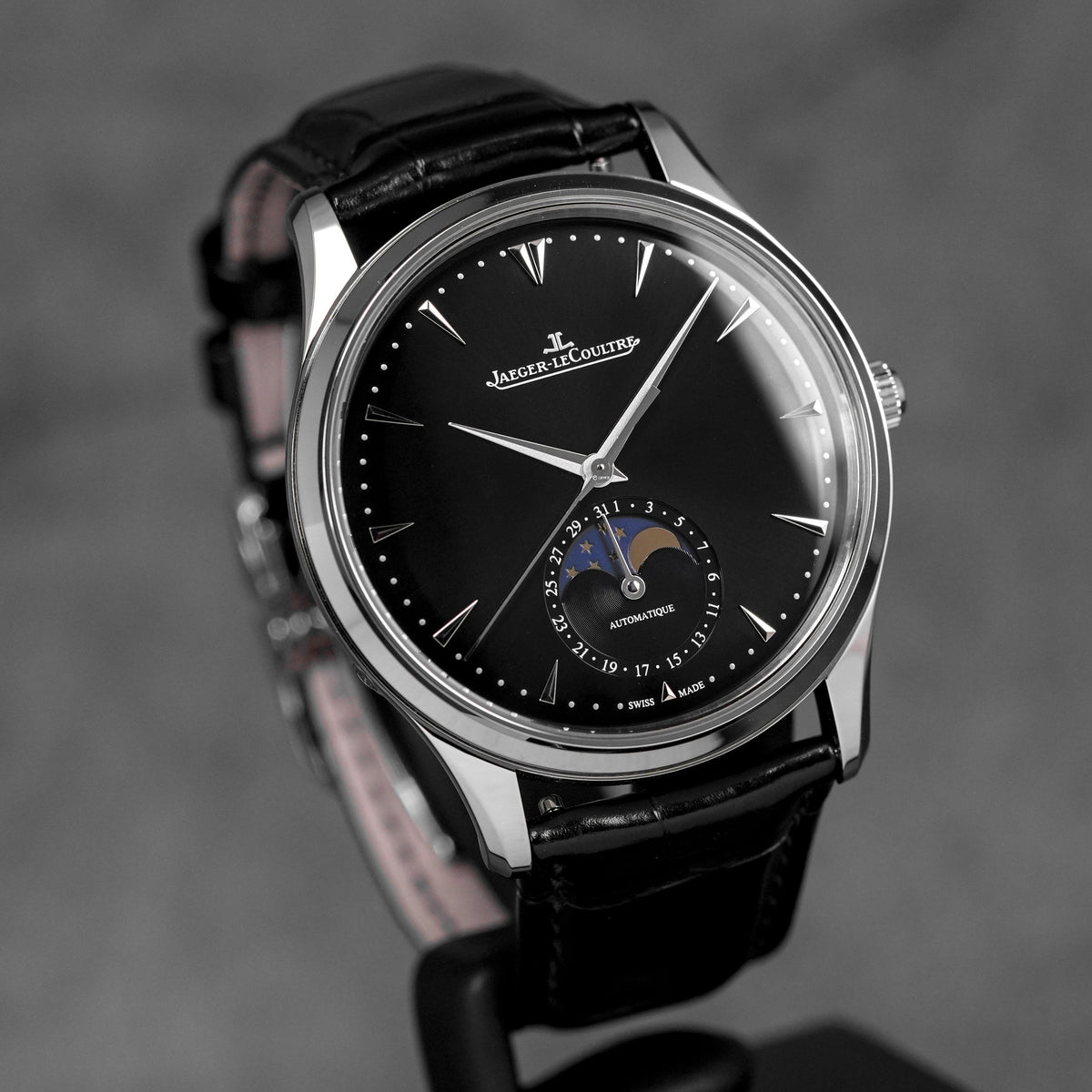 Harga JLC Master Ultra Thin Moonphase Black