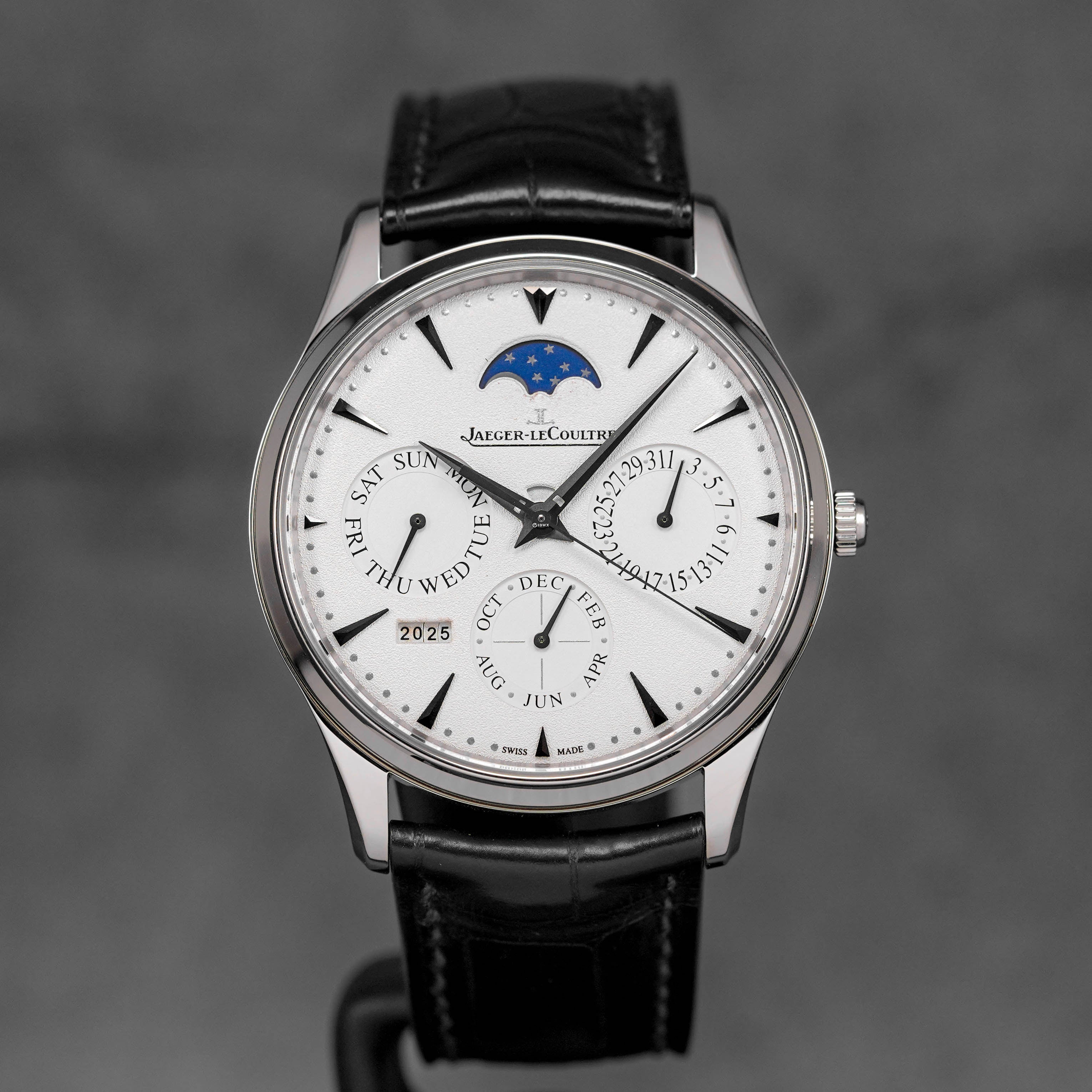 JAEGER LECOULTRE MASTER ULTRA THIN PERPETUAL CALENDAR WHITEGOLD