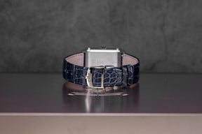 REVERSO CLASSIC DUETTO SILVER-BLACK DIAL LEATHER STRAP (2022)
