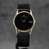 VINTAGE THIN YELLOWGOLD BLACK DIAL (WATCH ONLY)