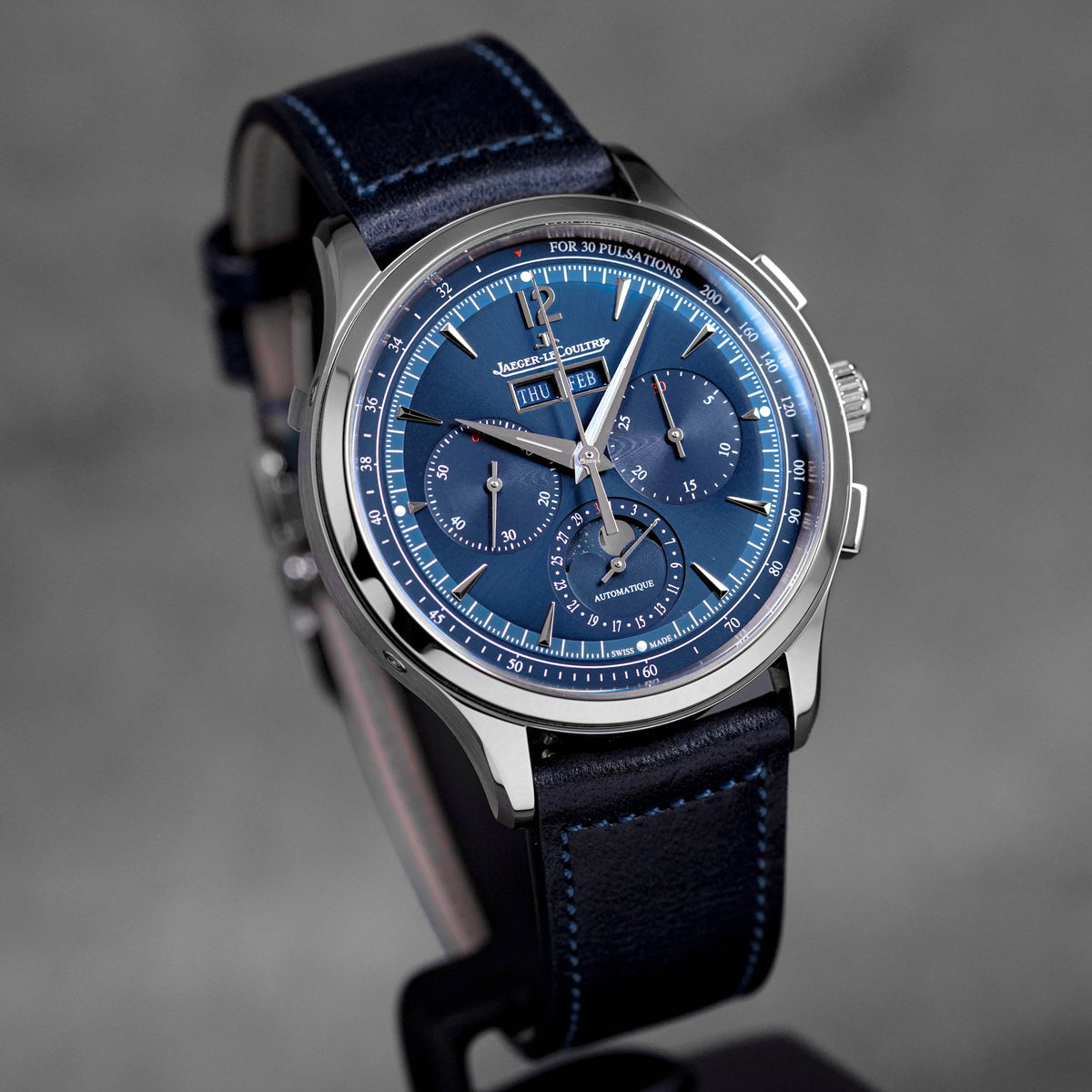 Harga Jaeger LeCoultre Master Control Chronograph Calendar Blue