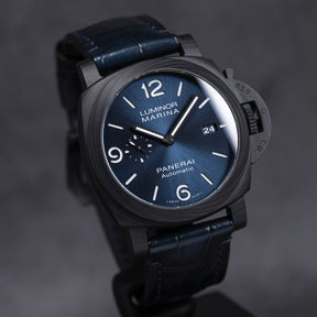 LUMINOR MARINA 44MM CARBOTECH BLUE DIAL PAM 1664 (2021)