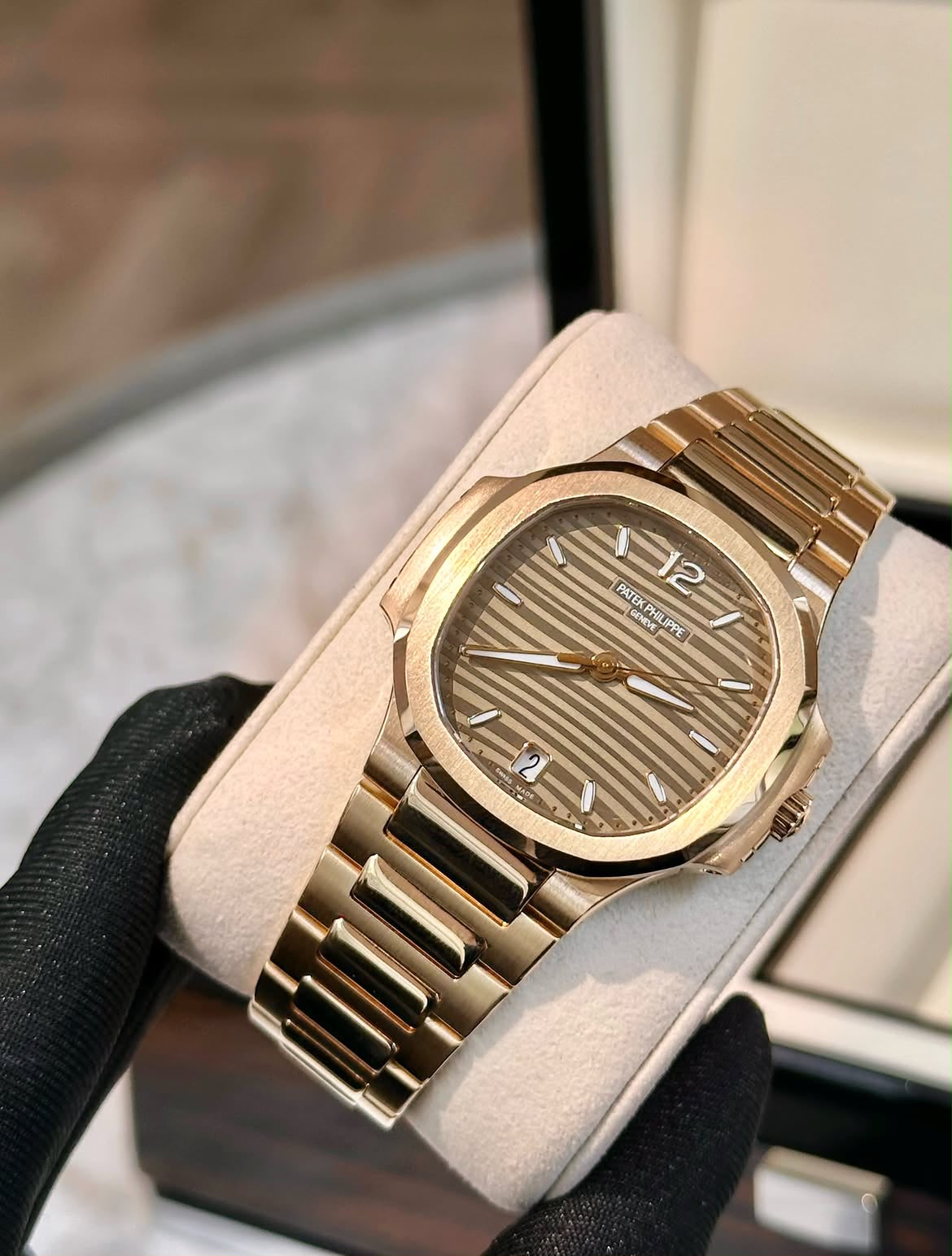 NAUTILUS 7118/1R ROSEGOLD GOLDEN BROWN DIAL (2021)