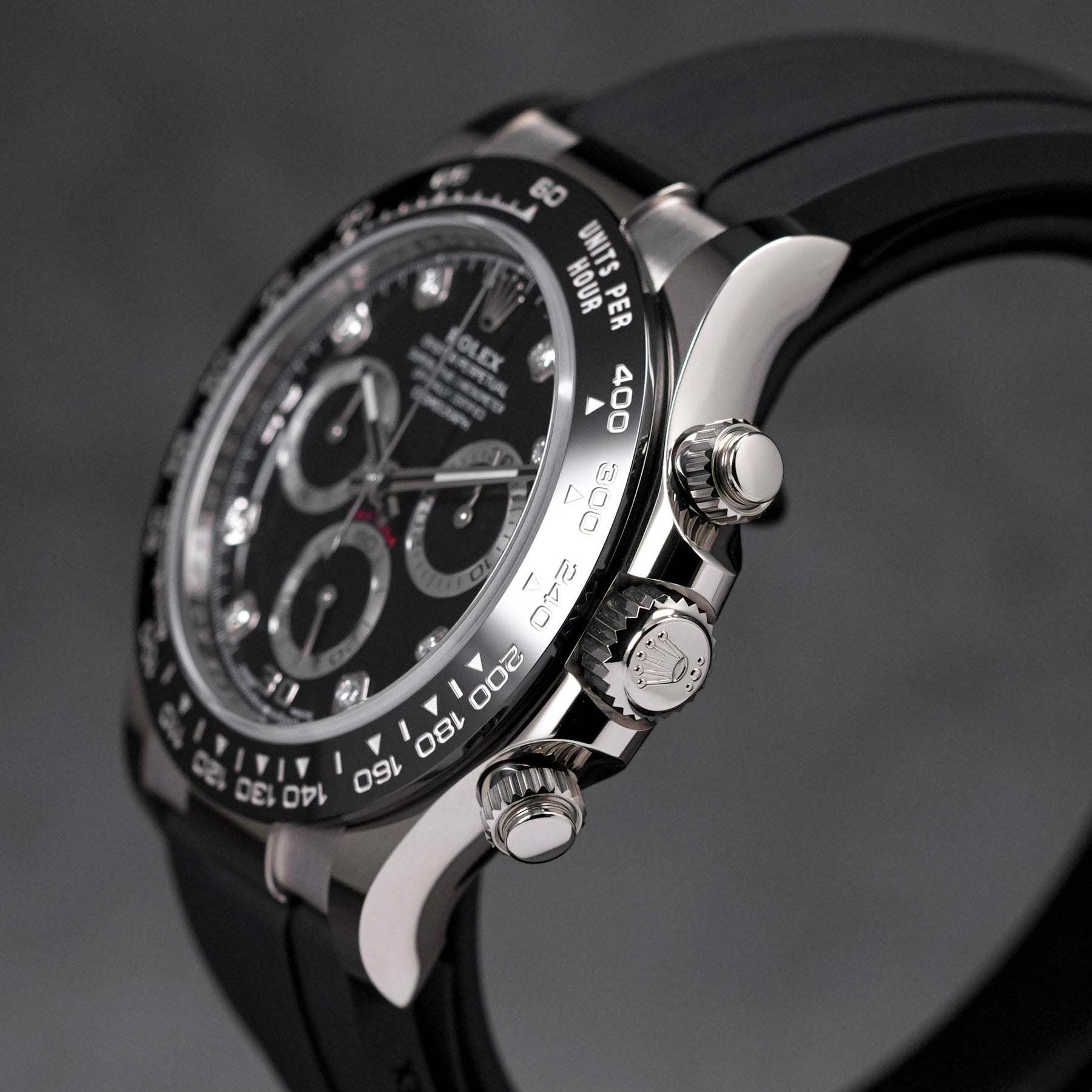 DAYTONA OYSTERFLEX WHITEGOLD BLACK DIAMOND DIAL (2023)