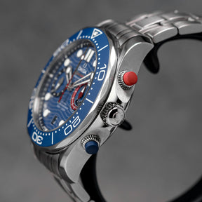 SEAMASTER DIVER 300M AMERICA'S CUP CHRONOGRAPH BLUE DIAL (2022)