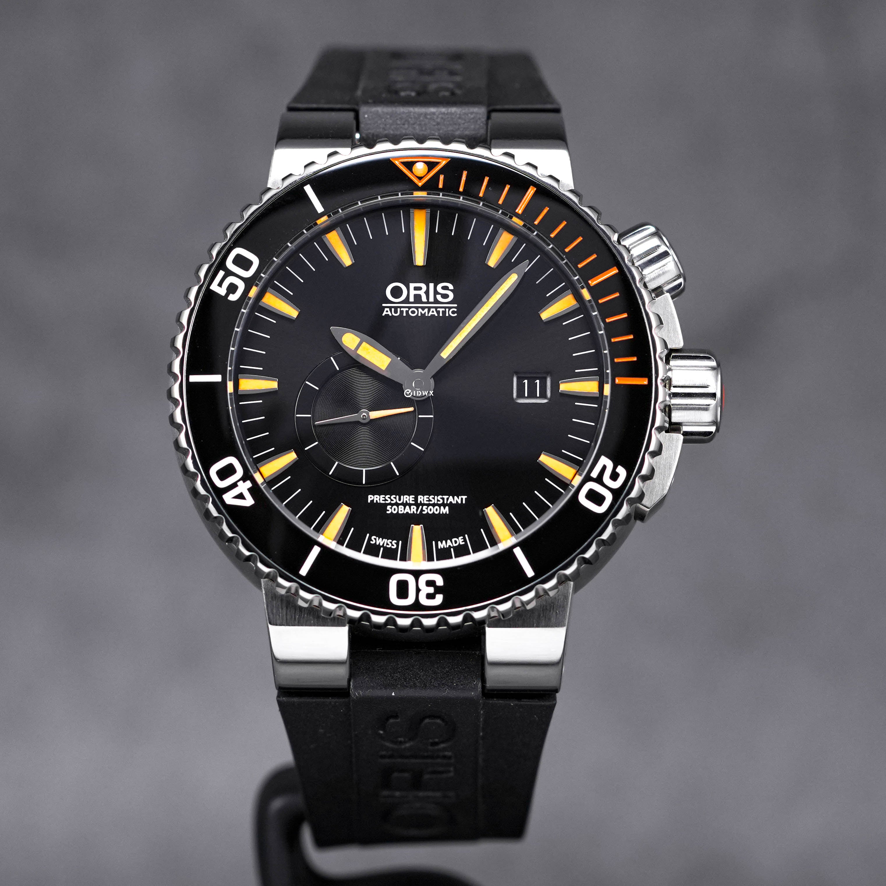 ORIS AQUIS CARLOS COSTE TITANIUM LIMITED EDITION IV BLACK DIAL