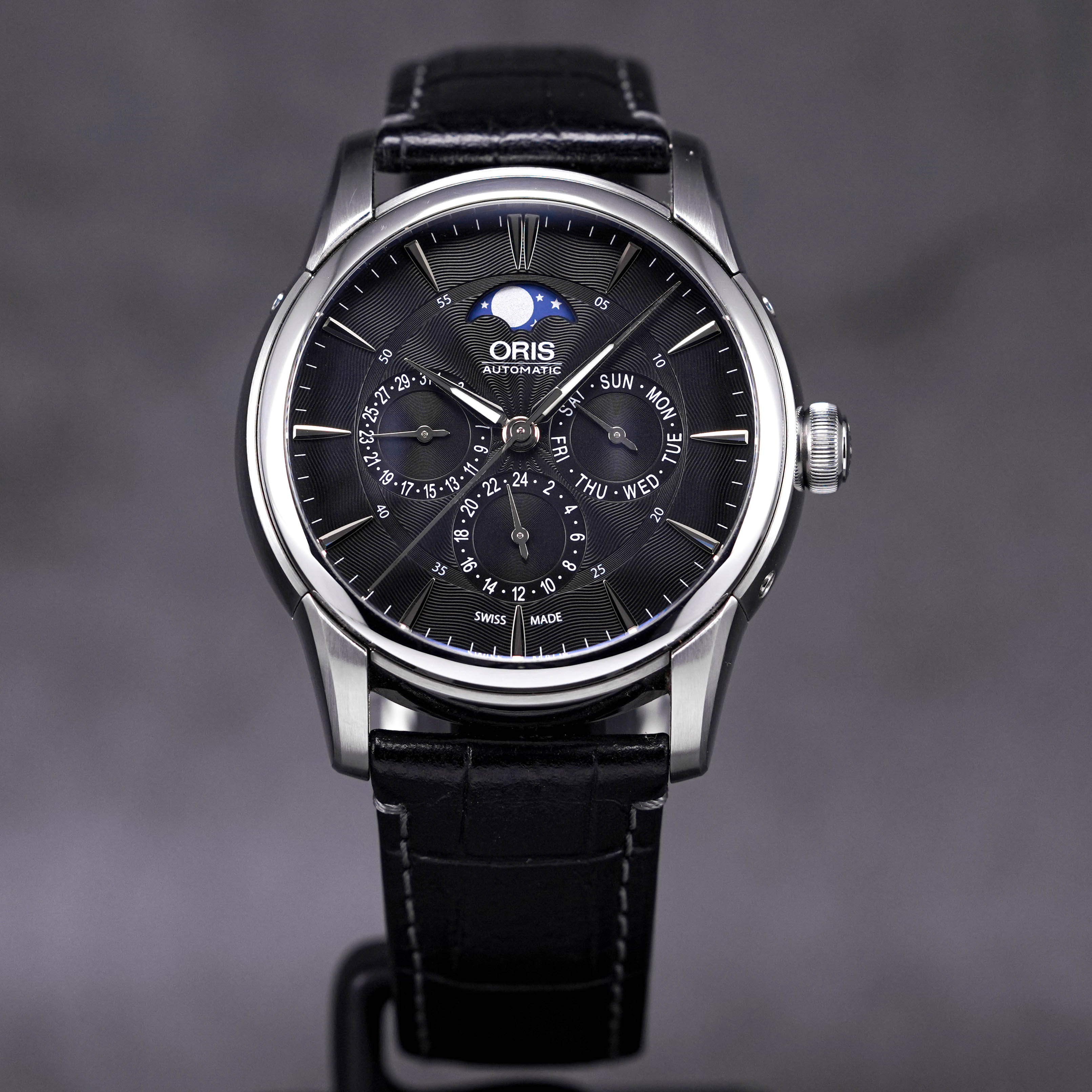 ARTILIER COMPLICATION MOONPHASE BLACK DIAL UNDATED