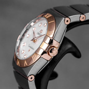 CONSTELLATION 27MM TWOTONE ROSEGOLD MOP DIAMOND DIAL (2019)