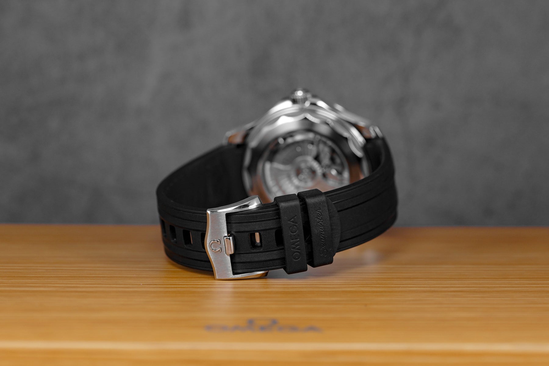 SEAMASTER DIVER 300 BLACK DIAL RUBBER STRAP (2024)