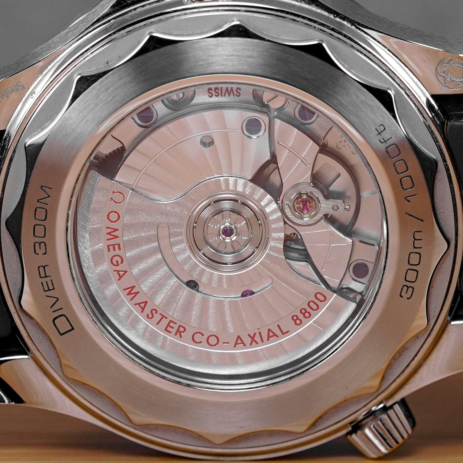 SEAMASTER DIVER 300 BLACK DIAL RUBBER STRAP (2024)