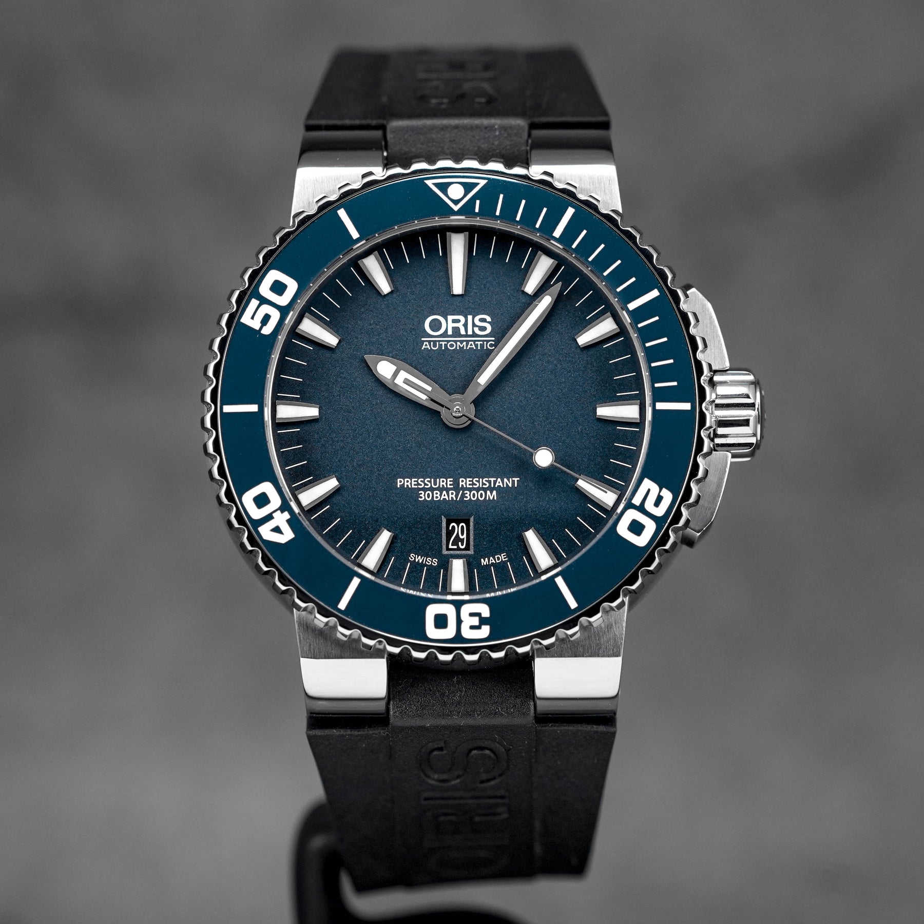 AQUIS DATE BLUE DIAL (WATCH ONLY)