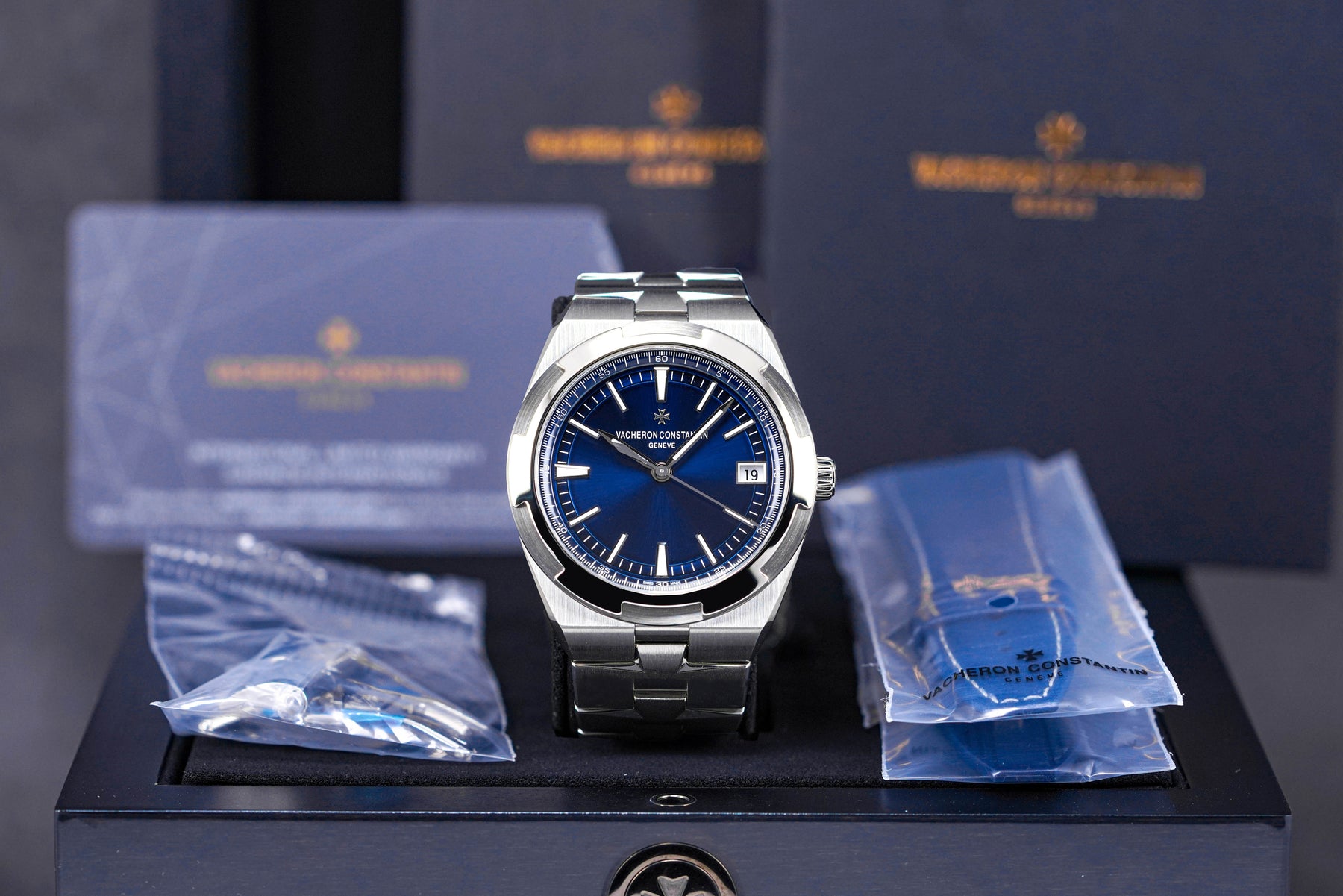 Overseas Blue Dial