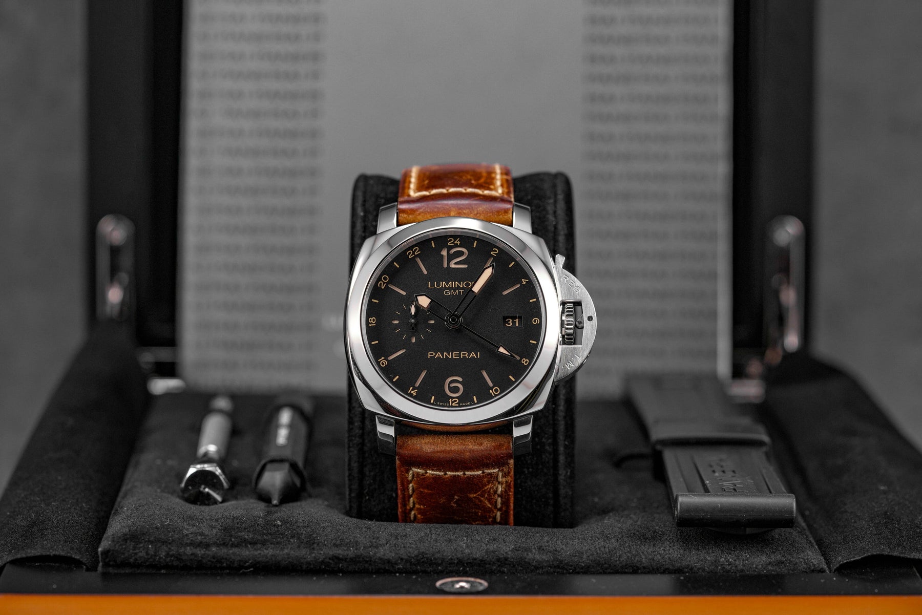 LUMINOR 1950 3 DAYS GMT 44MM BLACK DIAL PAM 531 (2017)