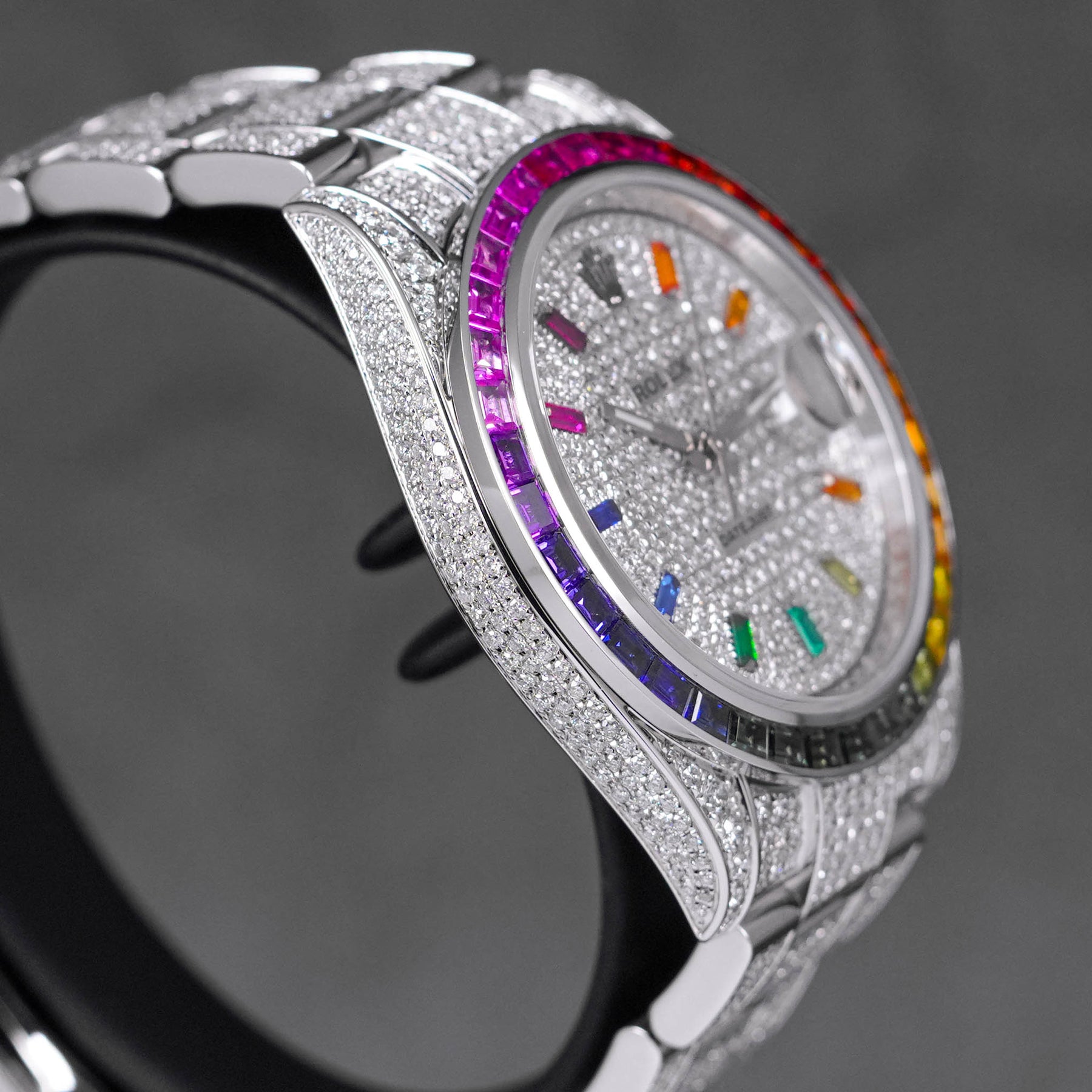 Rolex Datejust Rainbow Diamond