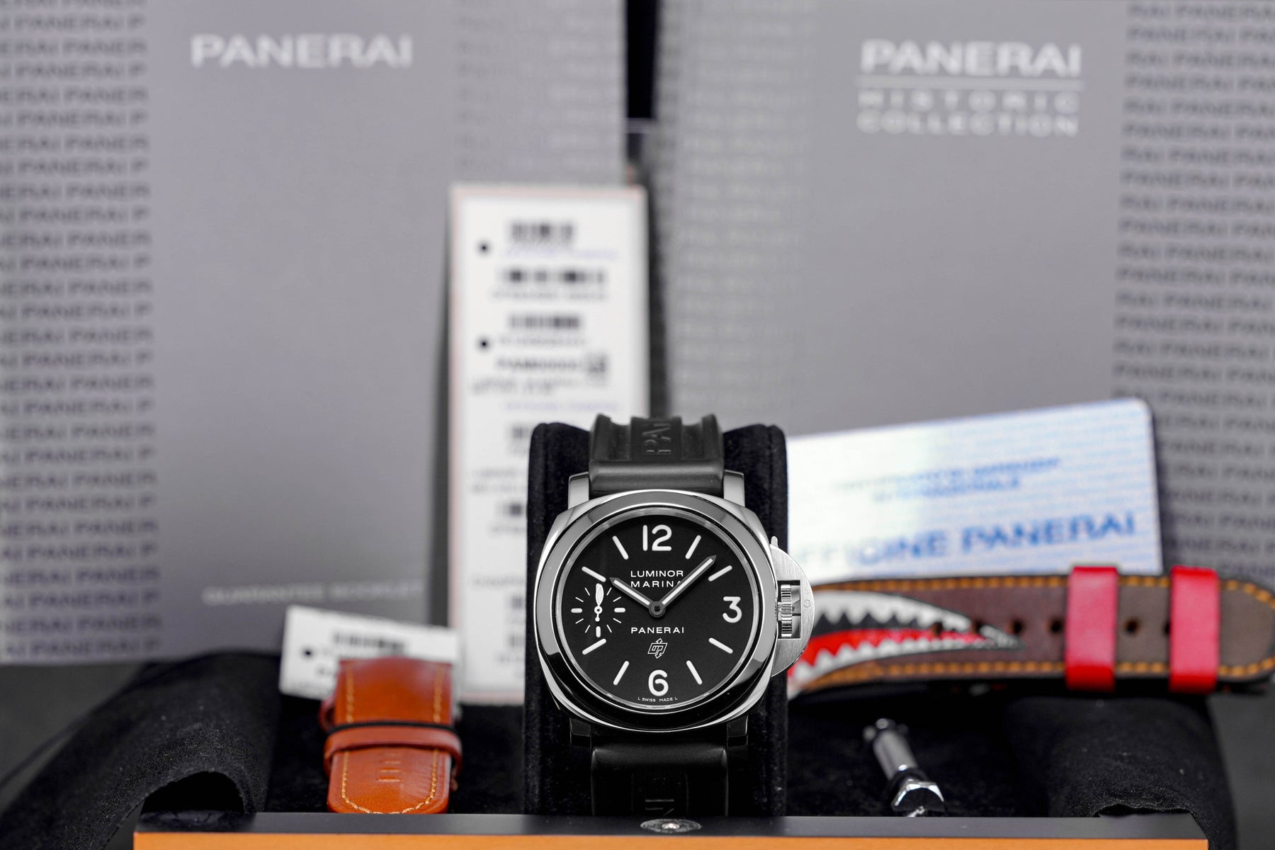 PANERAI LUMINOR MARINA LOGO 44MM BLACK DIAL PAM 005 (2011) OMNILUXE
