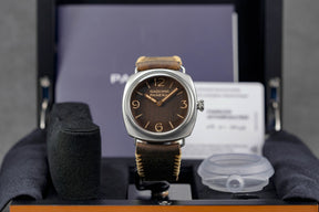 RADIOMIR 'EILEAN 1936' 45MM STEEL PATINA BROWN DIAL PAM 1243 LIMITED EDITION (2023)