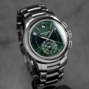 PATEK PHILIPPE COMPLICATIONS 5905/1A ANNUAL CALENDAR CHRONOGRAPH OLIVE GREEN DIAL (2024) OMNILUXE