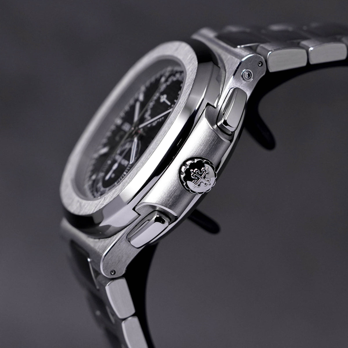 NAUTILUS 5990/1A TRAVEL TIME STEEL BLACK DIAL (2019)