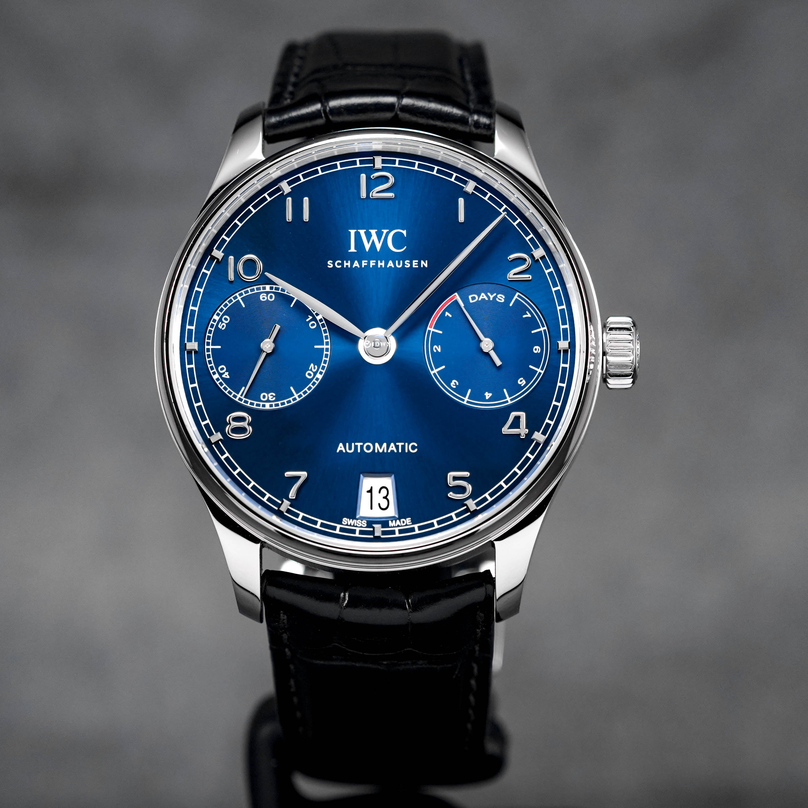 IWC PORTUGIESER AUTOMATIC DAYS SMALL SECONDS BLUE DIAL (2021