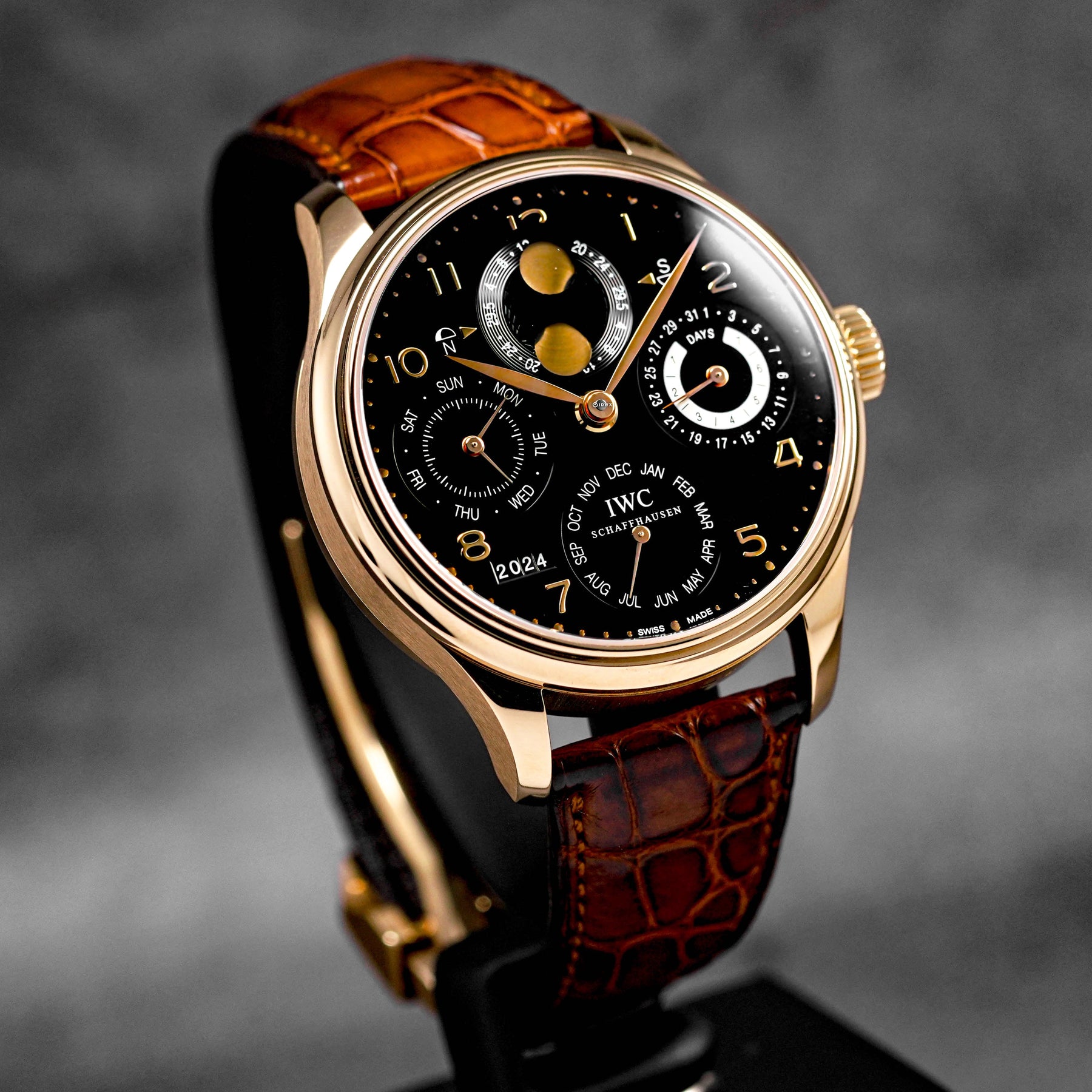 Portugieser Rosegold Black