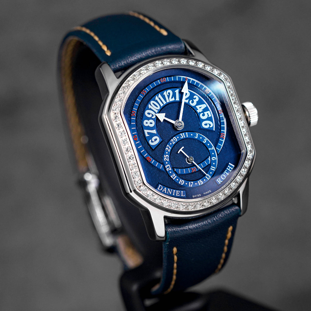 Premier Retrograde Date Blue