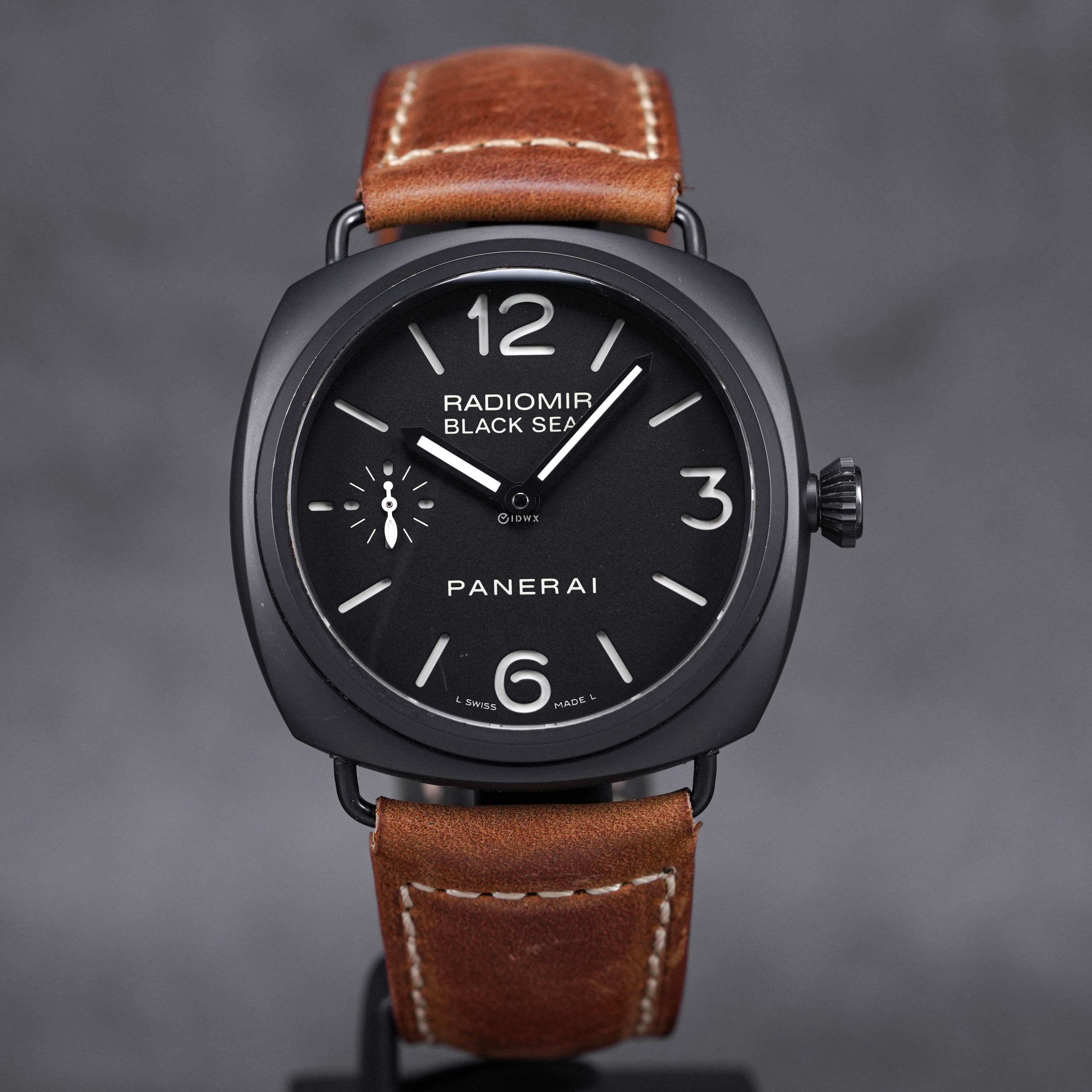 PANERAI RADIOMIR 45MM BLACK SEAL CERAMIC PAM 292 AFTERMARKET BROWN