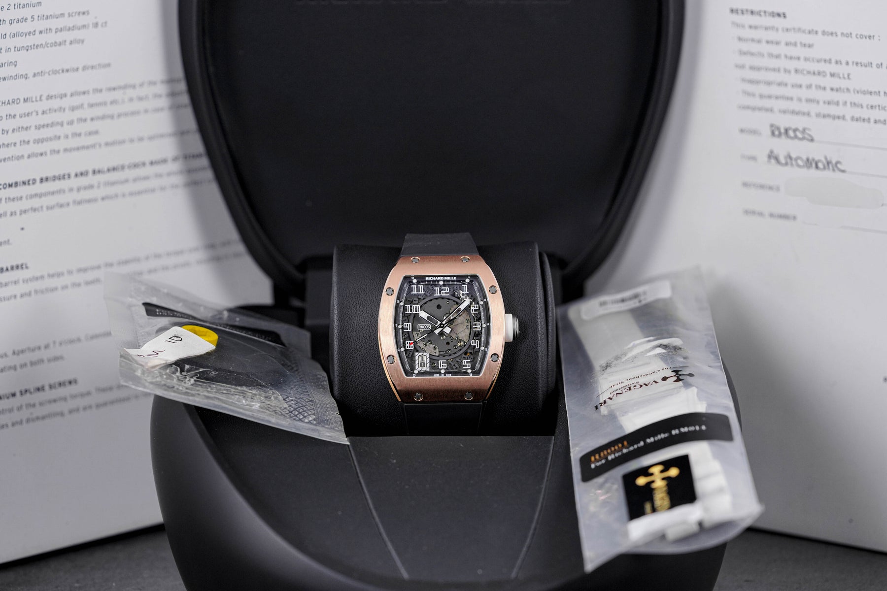 RICHARD MILLE RM 005 ROSEGOLD TONNEAU CASE 2006 OMNILUXE