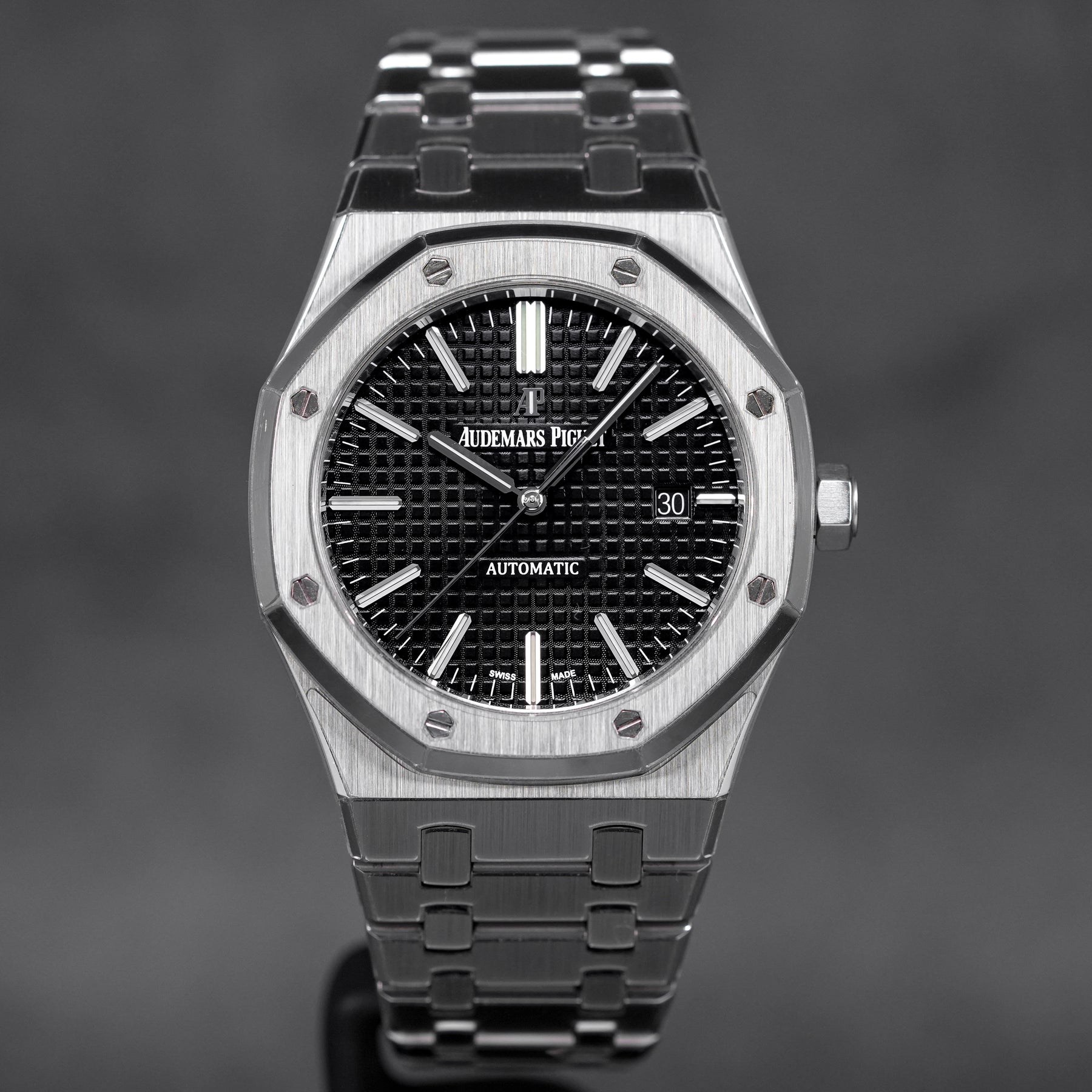 AUDEMARS PIGUET ROYAL OAK 41MM 15400 BLACK DIAL 2016 OMNILUXE