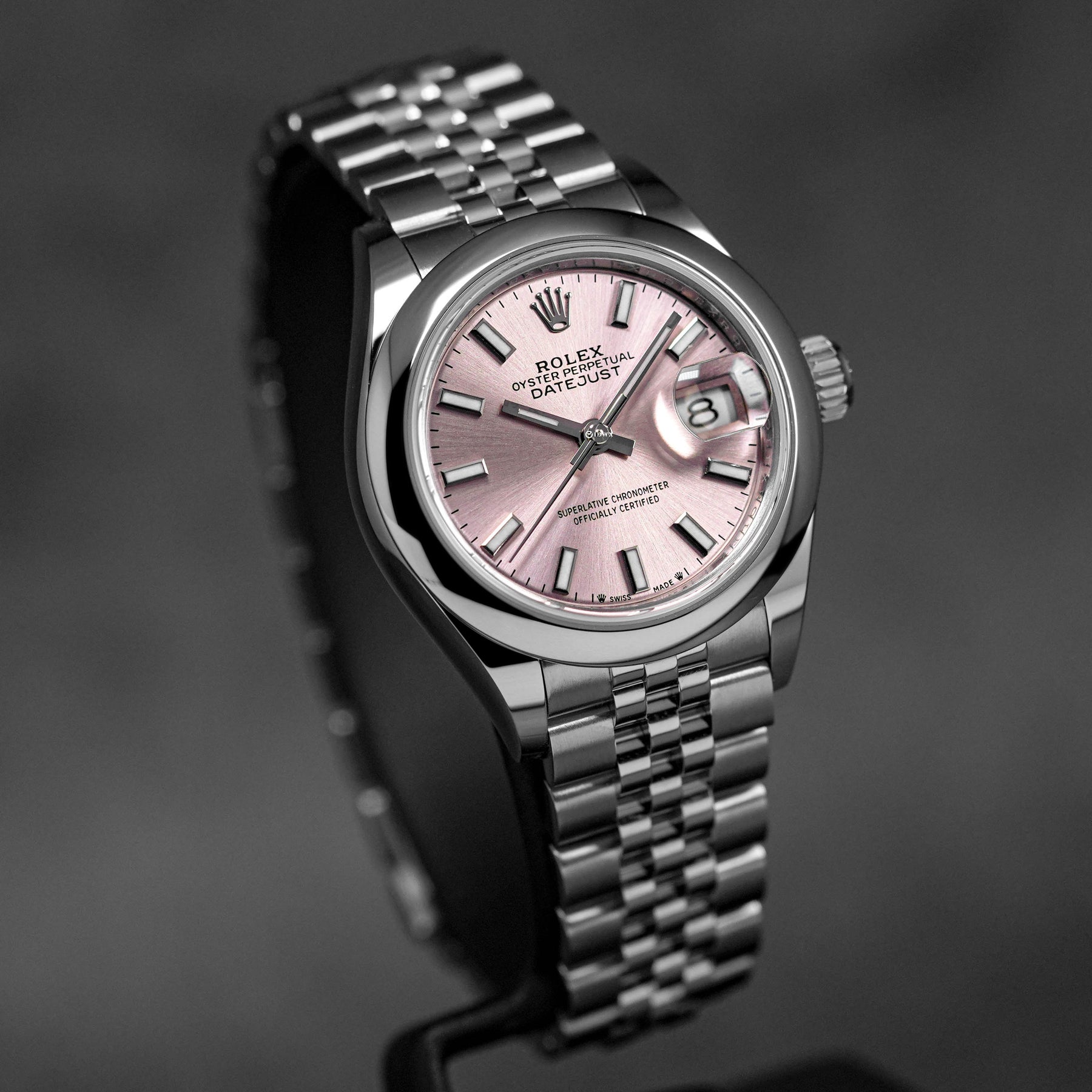 Rolex datejust sales pink dial