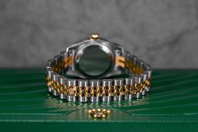 DATEJUST 26MM TWOTONE ROSEGOLD CHOCO ROMAN DIAL DIAMOND ON VI (2015)