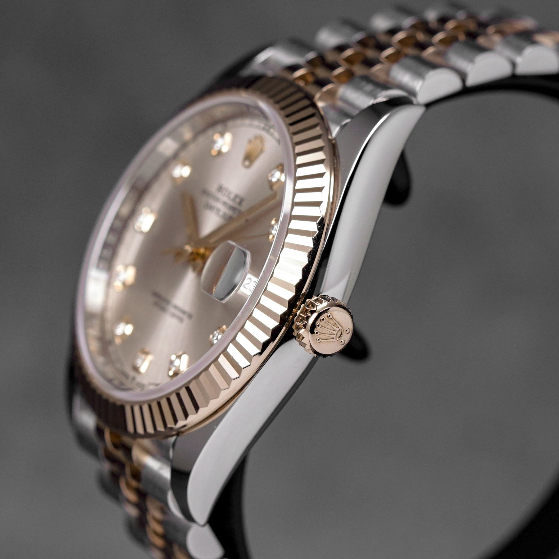 DATEJUST 41MM TWOTONE ROSEGOLD PINK SUNDUST DIAMOND DIAL (2023)