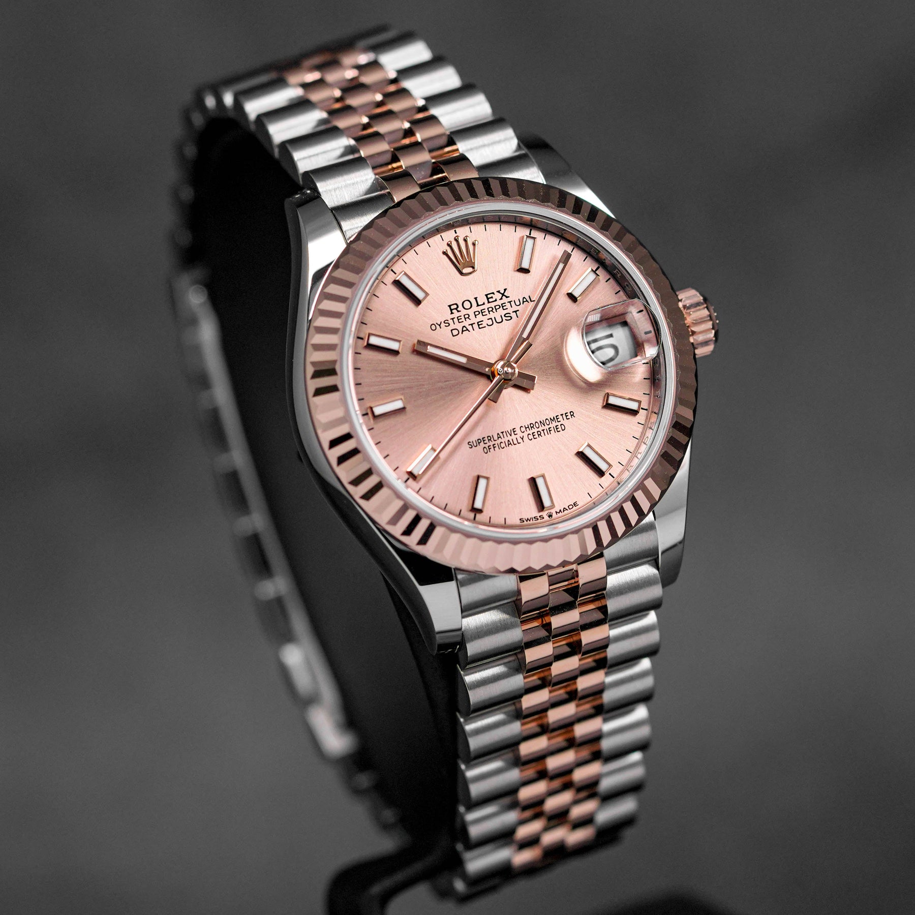 DATEJUST 31MM TWOTONE ROSEGOLD SALMON DIAL (2024)