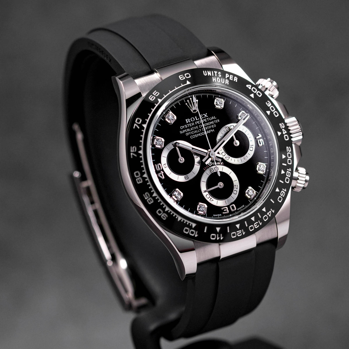 DAYTONA OYSTERFLEX WHITEGOLD BLACK DIAMOND DIAL (2023)